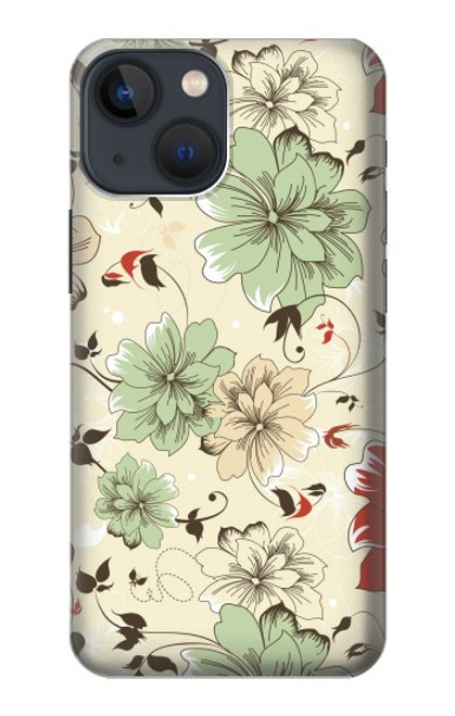 S2179 Flower Floral Vintage Art Pattern Funda Carcasa Case para iPhone 14 Plus