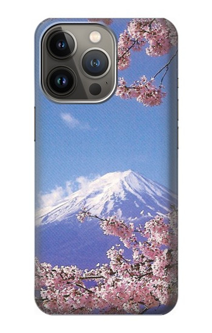 S1060 Mount Fuji Sakura Cherry Blossom Funda Carcasa Case para iPhone 14 Pro Max