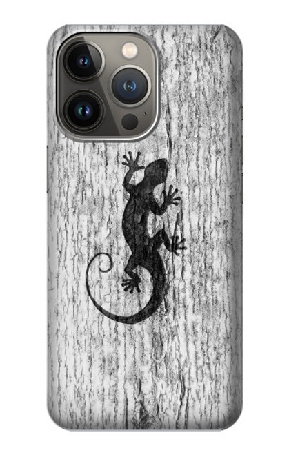 S2446 Gecko Wood Graphic Printed Funda Carcasa Case para iPhone 14 Pro Max