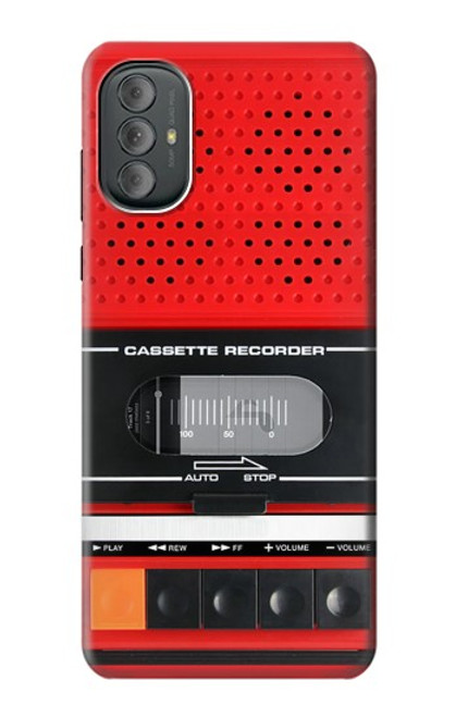 S3204 Red Cassette Recorder Graphic Funda Carcasa Case para Motorola Moto G Power 2022, G Play 2023