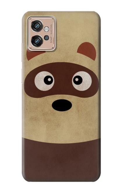S2825 Cute Cartoon Raccoon Funda Carcasa Case para Motorola Moto G32