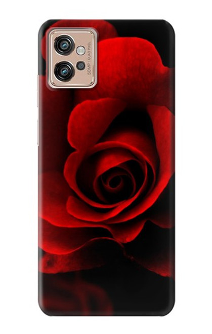 S2898 Red Rose Funda Carcasa Case para Motorola Moto G32