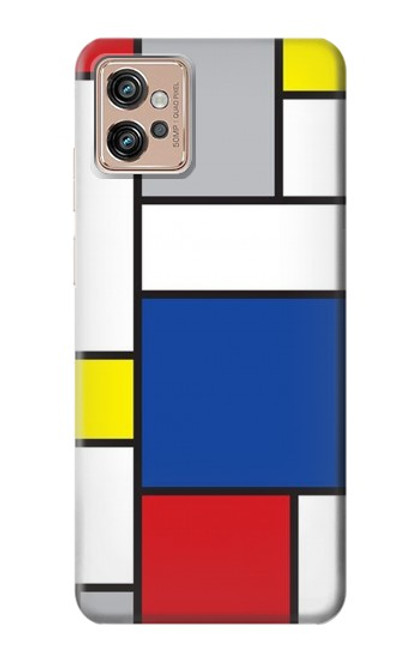 S3536 Modern Art Funda Carcasa Case para Motorola Moto G32