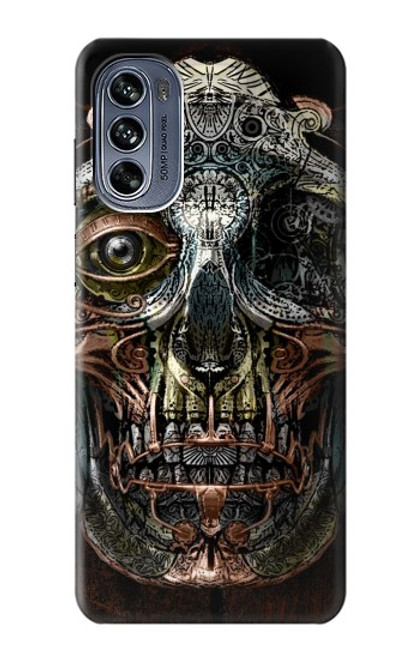 S1685 Steampunk Skull Head Funda Carcasa Case para Motorola Moto G62 5G