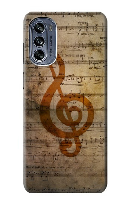 S2368 Sheet Music Notes Funda Carcasa Case para Motorola Moto G62 5G