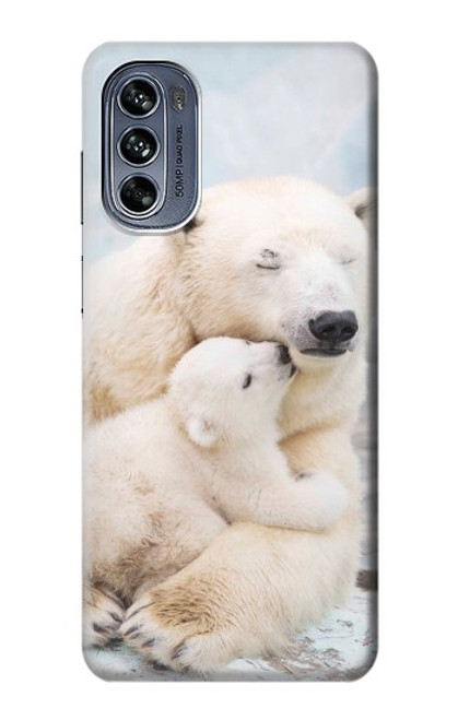 S3373 Polar Bear Hug Family Funda Carcasa Case para Motorola Moto G62 5G