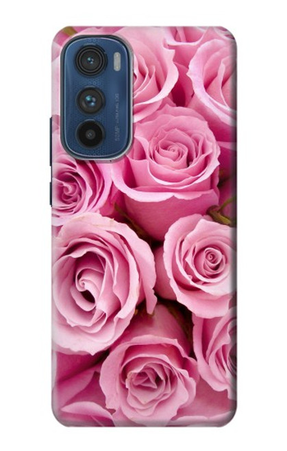 S2943 Pink Rose Funda Carcasa Case para Motorola Edge 30