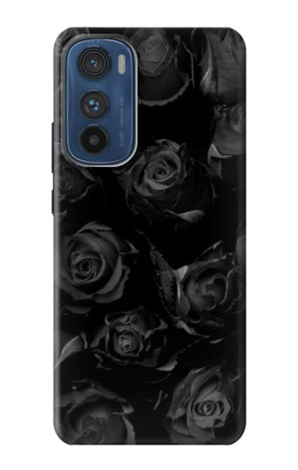 S3153 Black Roses Funda Carcasa Case para Motorola Edge 30