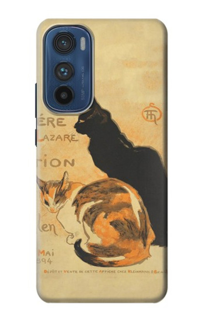 S3229 Vintage Cat Poster Funda Carcasa Case para Motorola Edge 30