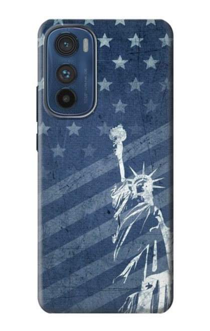 S3450 US Flag Liberty Statue Funda Carcasa Case para Motorola Edge 30