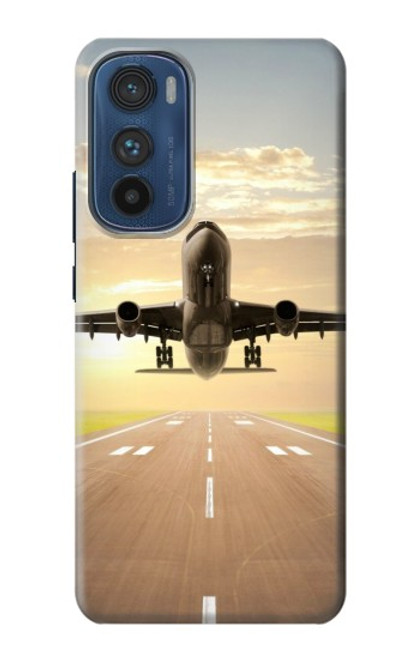 S3837 Airplane Take off Sunrise Funda Carcasa Case para Motorola Edge 30