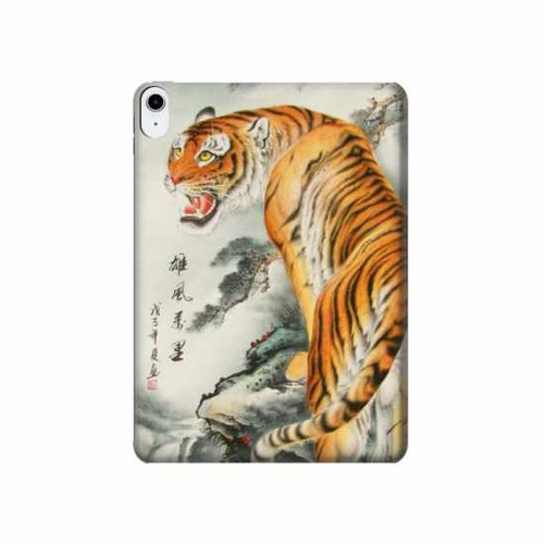 S1934 Chinese Tiger Painting Funda Carcasa Case para iPad 10.9 (2022)