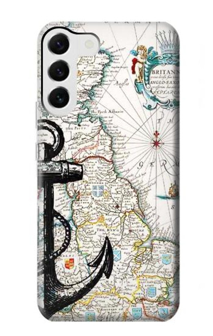 S1962 Nautical Chart Funda Carcasa Case para Samsung Galaxy S23 Plus