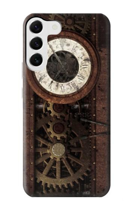 S3221 Steampunk Clock Gears Funda Carcasa Case para Samsung Galaxy S23 Plus