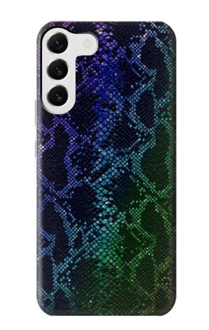 S3366 Rainbow Python Skin Graphic Print Funda Carcasa Case para Samsung Galaxy S23 Plus