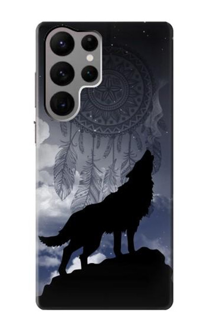 S3011 Dream Catcher Wolf Howling Funda Carcasa Case para Samsung Galaxy S23 Ultra