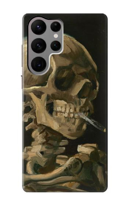 S3358 Vincent Van Gogh Skeleton Cigarette Funda Carcasa Case para Samsung Galaxy S23 Ultra