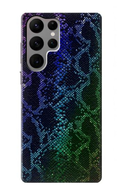 S3366 Rainbow Python Skin Graphic Print Funda Carcasa Case para Samsung Galaxy S23 Ultra