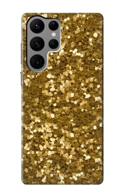 S3388 Gold Glitter Graphic Print Funda Carcasa Case para Samsung Galaxy S23 Ultra