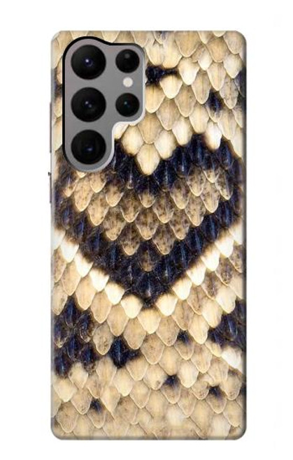 S3417 Diamond Rattle Snake Graphic Print Funda Carcasa Case para Samsung Galaxy S23 Ultra