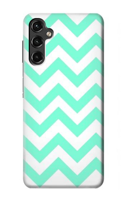 S1723 Mint Chevron Zigzag Funda Carcasa Case para Samsung Galaxy A14 5G