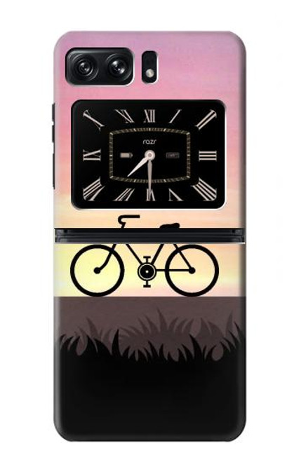 S3252 Bicycle Sunset Funda Carcasa Case para Motorola Moto Razr 2022