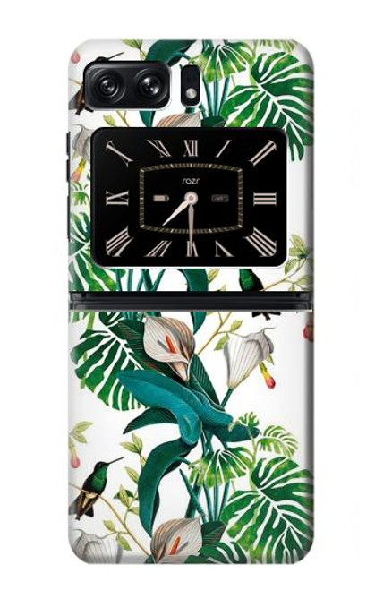 S3697 Leaf Life Birds Funda Carcasa Case para Motorola Moto Razr 2022