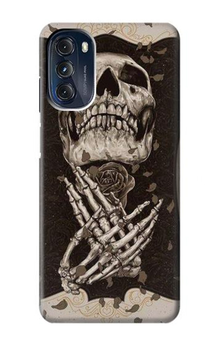 S1676 Skull Rose Funda Carcasa Case para Motorola Moto G 5G (2023)