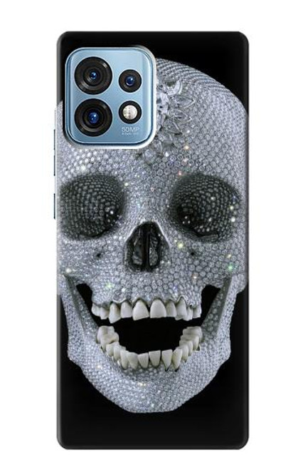 S1286 Diamond Skull Funda Carcasa Case para Motorola Edge+ (2023), X40, X40 Pro, Edge 40 Pro