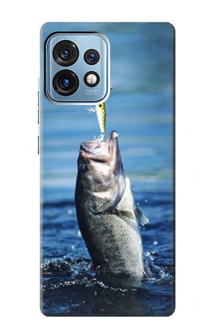 S1594 Bass Fishing Funda Carcasa Case para Motorola Edge+ (2023), X40, X40 Pro, Edge 40 Pro
