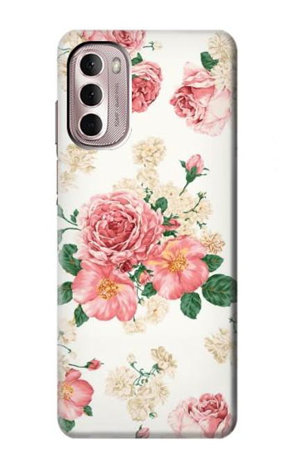 S1859 Rose Pattern Funda Carcasa Case para Motorola Moto G Stylus 4G (2022)