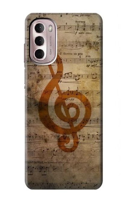 S2368 Sheet Music Notes Funda Carcasa Case para Motorola Moto G Stylus 4G (2022)