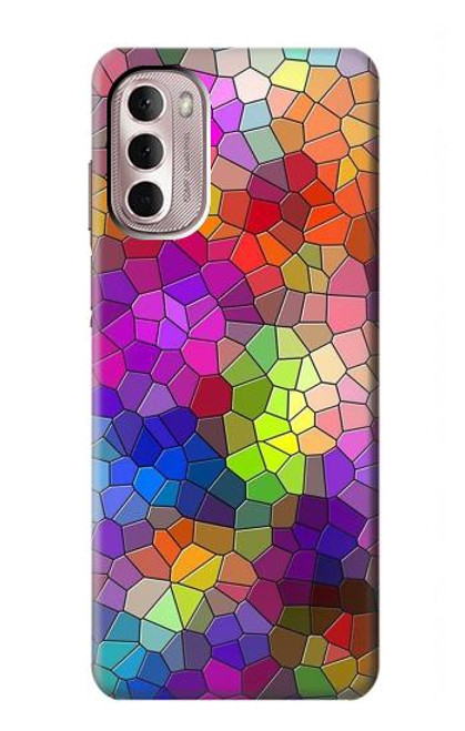 S3677 Colorful Brick Mosaics Funda Carcasa Case para Motorola Moto G Stylus 4G (2022)