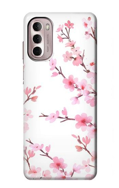 S3707 Pink Cherry Blossom Spring Flower Funda Carcasa Case para Motorola Moto G Stylus 4G (2022)