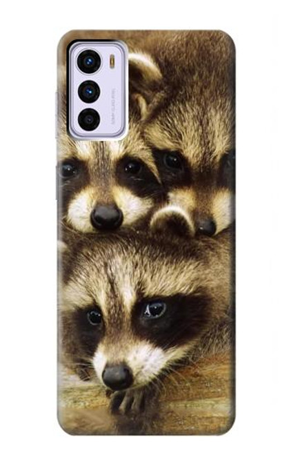 S0977 Baby Raccoons Funda Carcasa Case para Motorola Moto G42