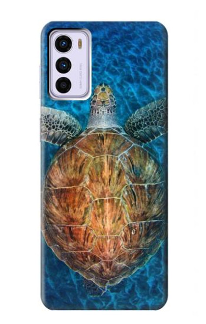 S1249 Blue Sea Turtle Funda Carcasa Case para Motorola Moto G42