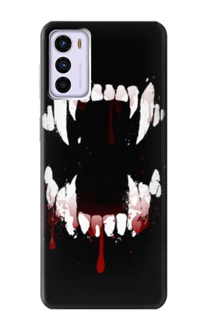 S3527 Vampire Teeth Bloodstain Funda Carcasa Case para Motorola Moto G42
