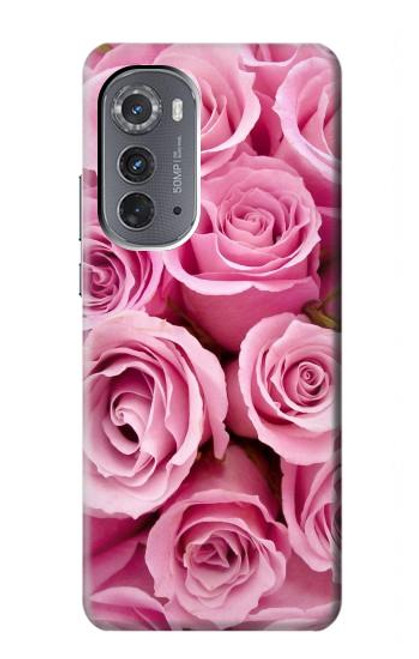 S2943 Pink Rose Funda Carcasa Case para Motorola Edge (2022)