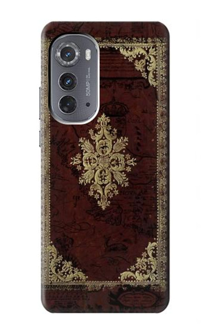 S3014 Vintage Map Book Cover Funda Carcasa Case para Motorola Edge (2022)