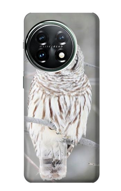 S1566 Snowy Owl White Owl Funda Carcasa Case para OnePlus 11