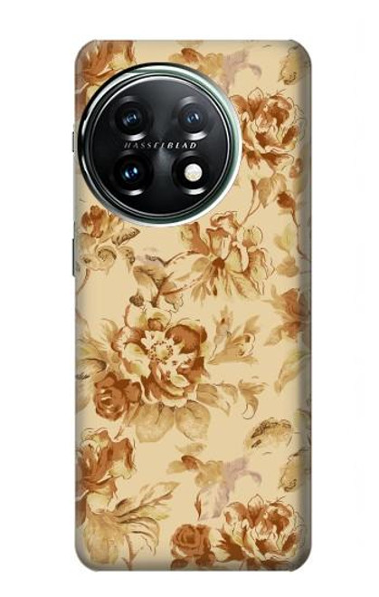 S2180 Flower Floral Vintage Pattern Funda Carcasa Case para OnePlus 11