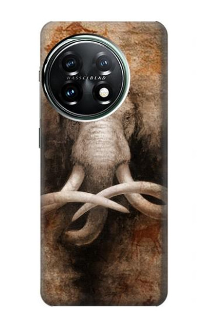 S3427 Mammoth Ancient Cave Art Funda Carcasa Case para OnePlus 11