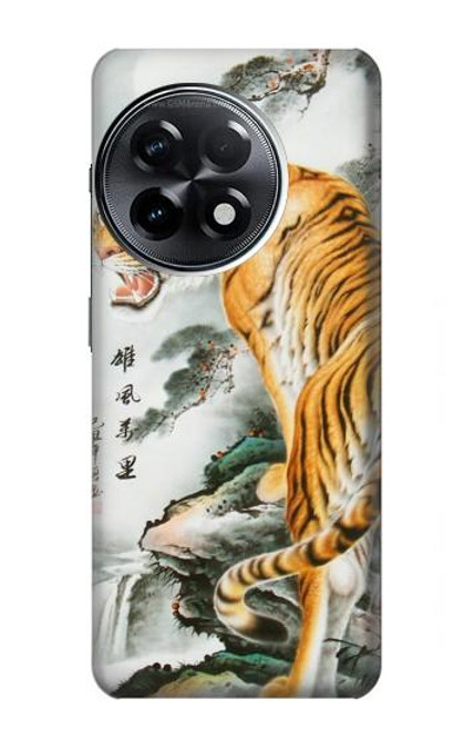 S2750 Oriental Chinese Tiger Painting Funda Carcasa Case para OnePlus 11R