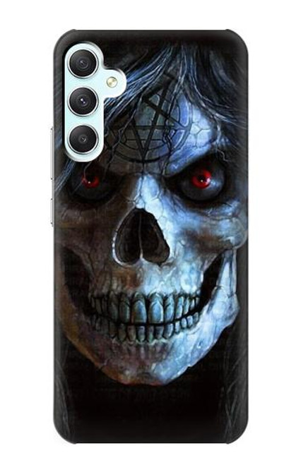 S2585 Evil Death Skull Pentagram Funda Carcasa Case para Samsung Galaxy A34 5G