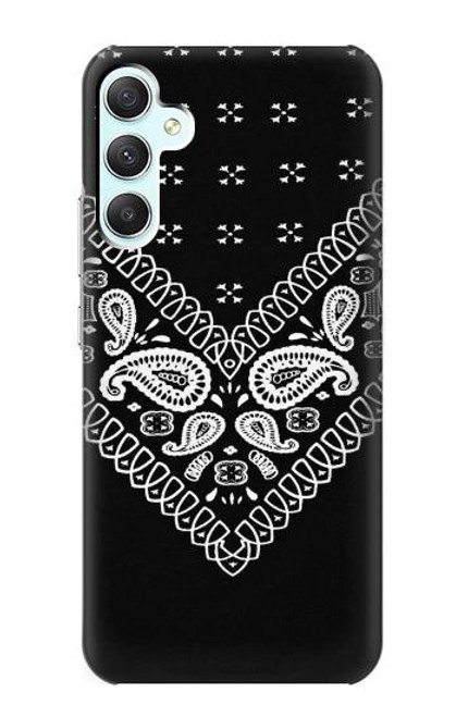 S3363 Bandana Black Pattern Funda Carcasa Case para Samsung Galaxy A34 5G