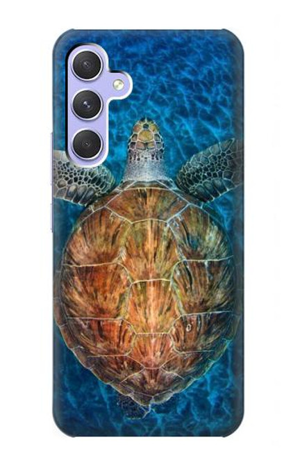 S1249 Blue Sea Turtle Funda Carcasa Case para Samsung Galaxy A54 5G