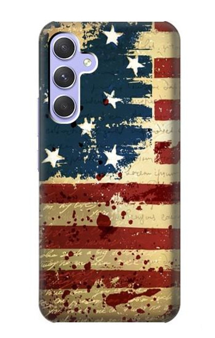 S2349 Old American Flag Funda Carcasa Case para Samsung Galaxy A54 5G