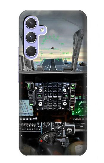 S2435 Fighter Jet Aircraft Cockpit Funda Carcasa Case para Samsung Galaxy A54 5G