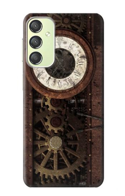 S3221 Steampunk Clock Gears Funda Carcasa Case para Samsung Galaxy A24 4G