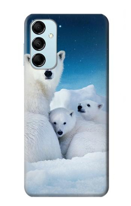 S0285 Polar Bear Family Arctic Funda Carcasa Case para Samsung Galaxy M14